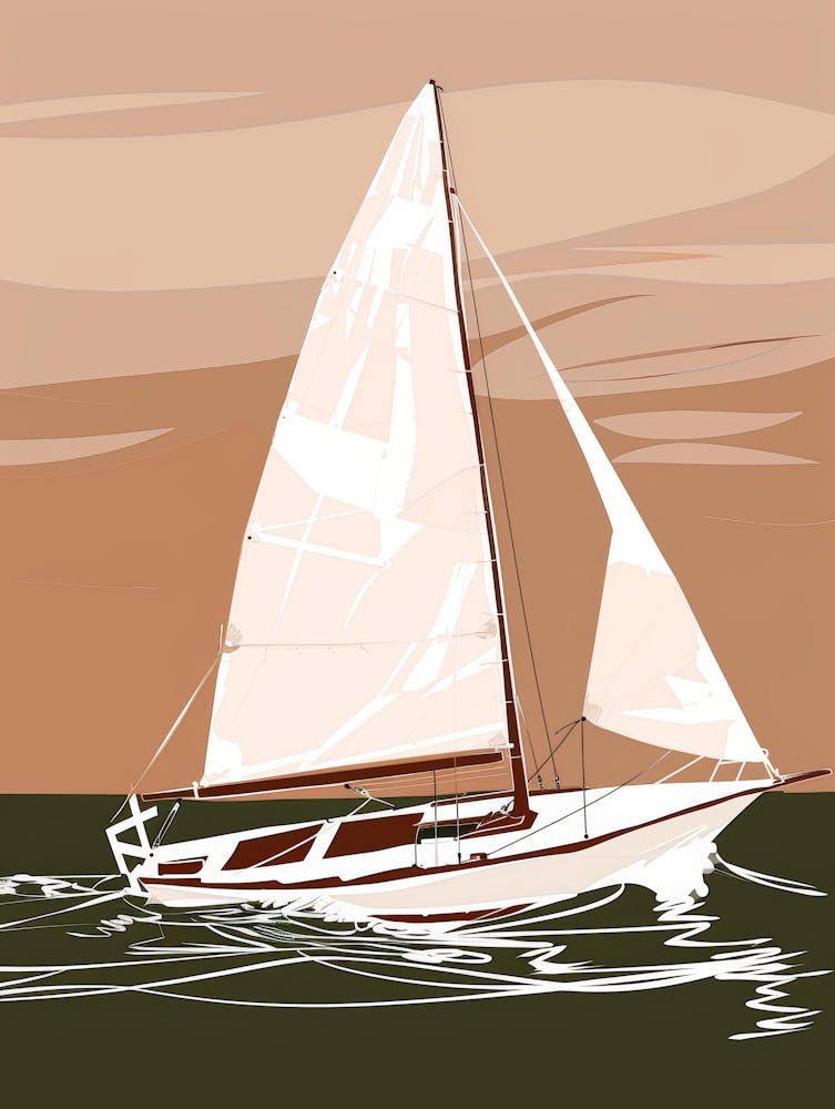 Sailboat — Stock Vector