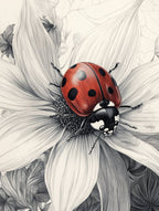 Ladybug On A Flower 3