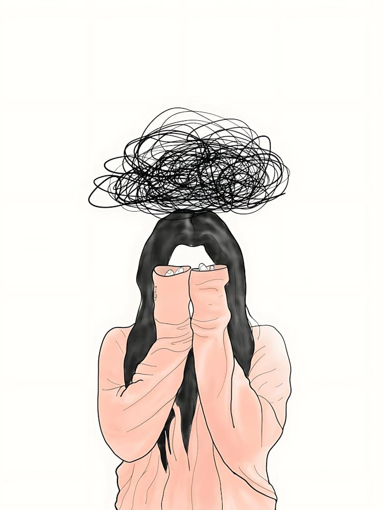 Girl With A Headache 1