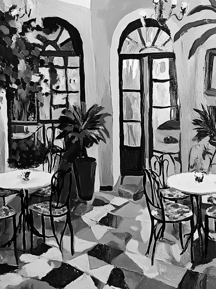 Black And White Cafe