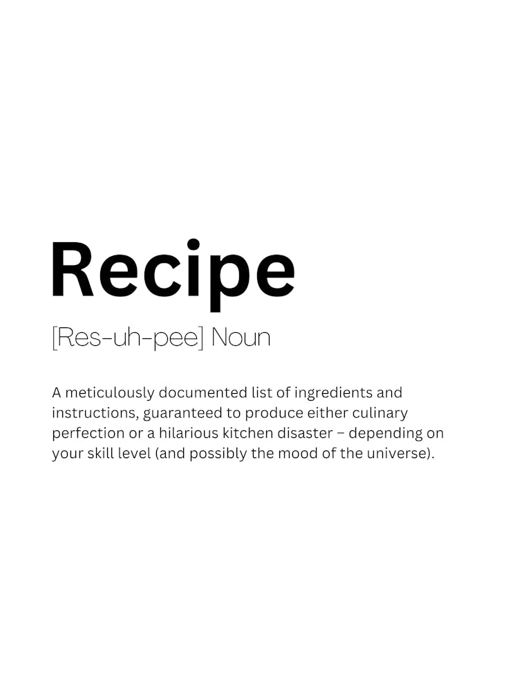Recipe Definition Meaning 1