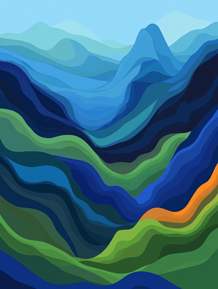 Abstract Mountain Landscape 10