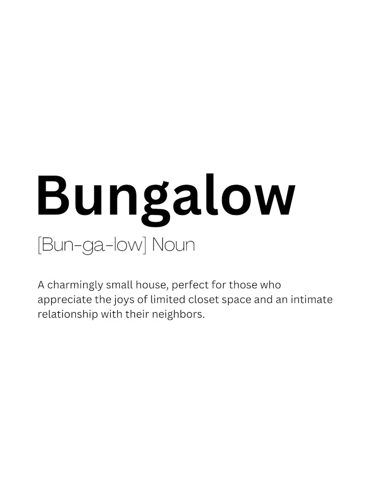 Bungalow Definition Meaning