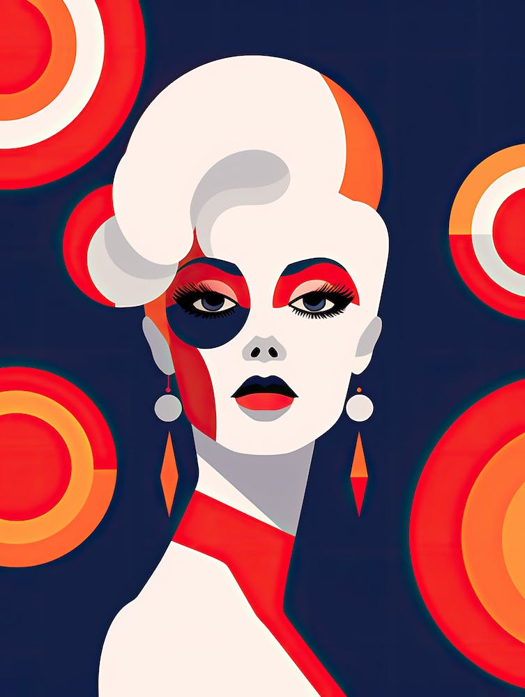 Bold Pop Art American Women