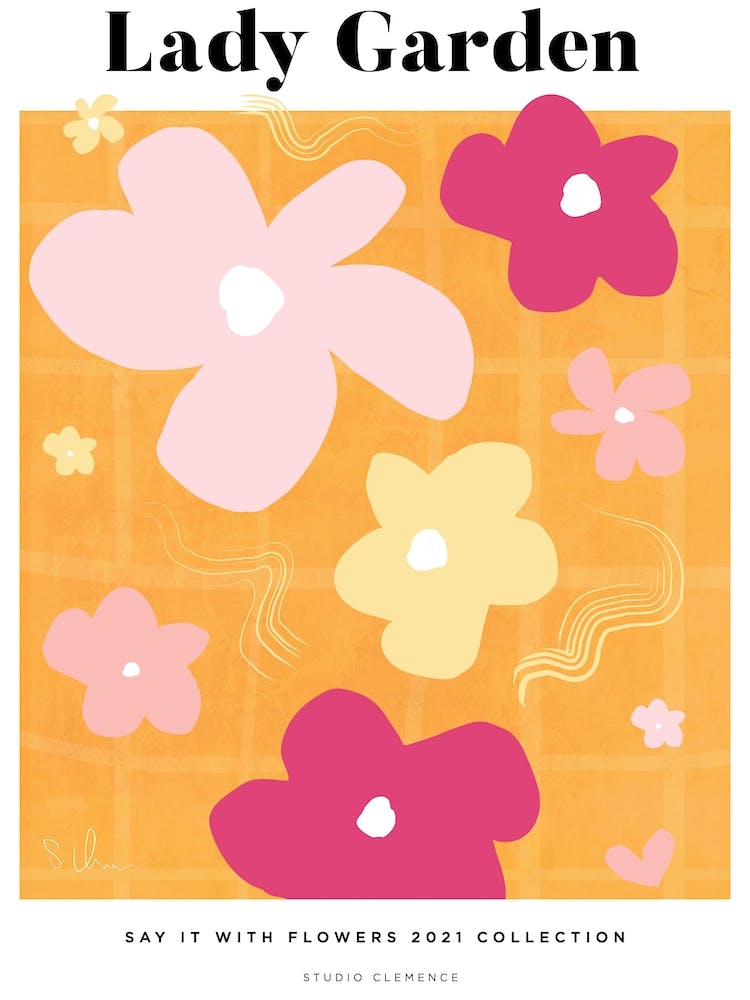 Flowers All Around Lady Garden