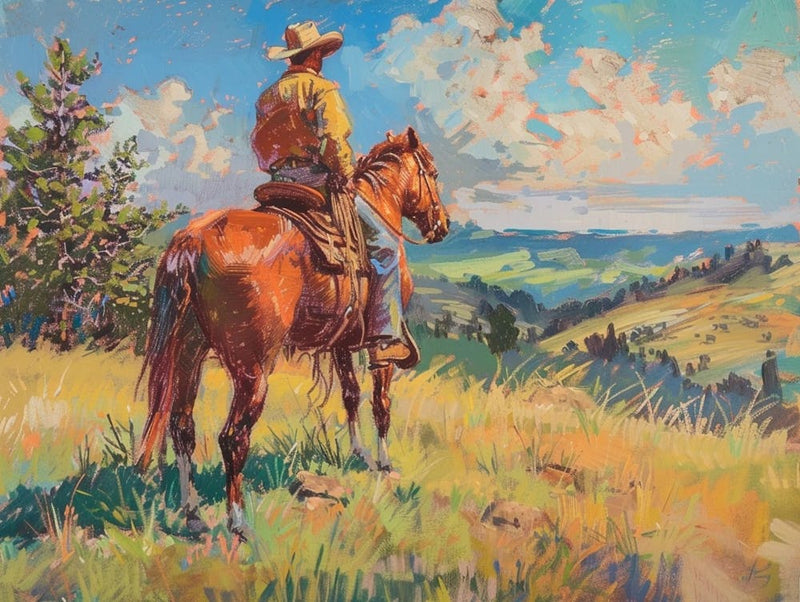 Cowboy In Black Hills South Dakota 1