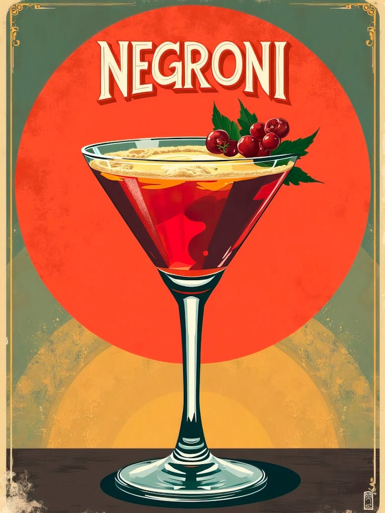 egroni Vintage Poster
