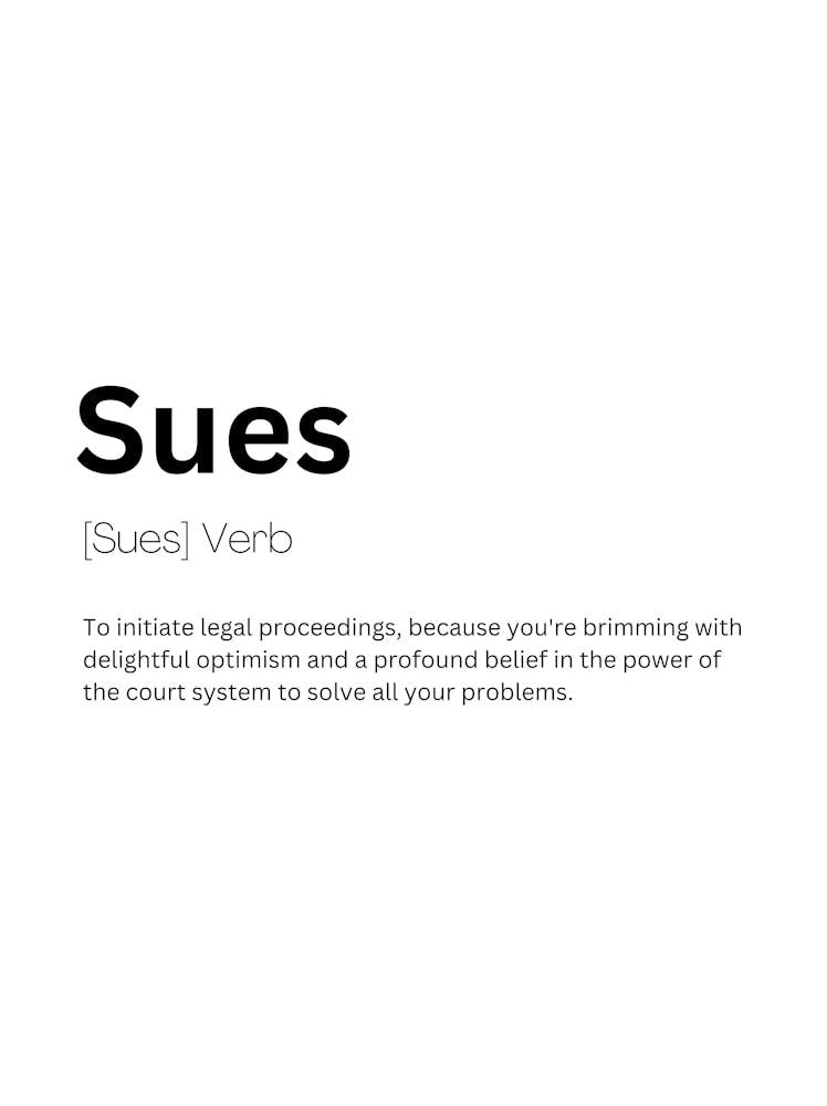 Sues Definition Meaning