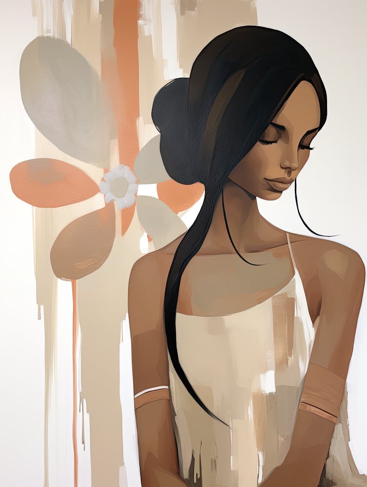 Tribal Sun Spirit, Boho Art Style