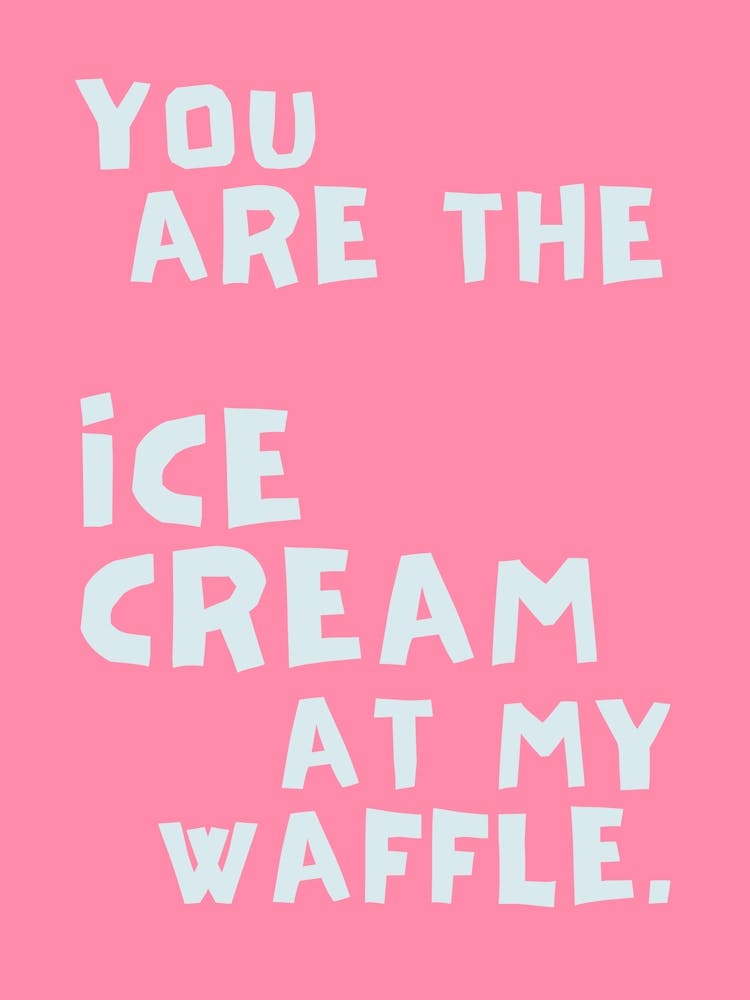 Ice cream at my waffle