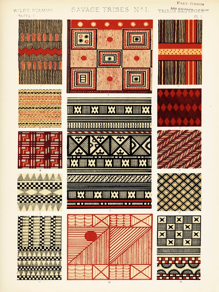 Vintage Pattern Illustration, Owen Jones