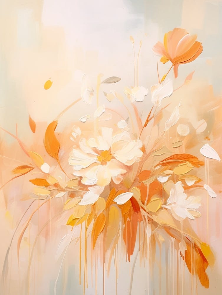 Fall Flower Painting Marigold 6