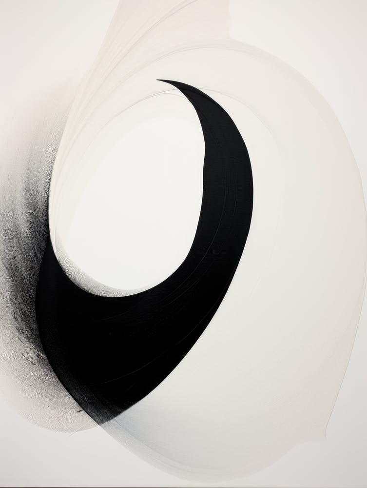 Black And White Swirl