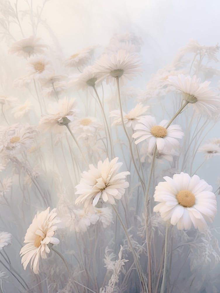 Frosty Botanical Gerbera Daisy 1