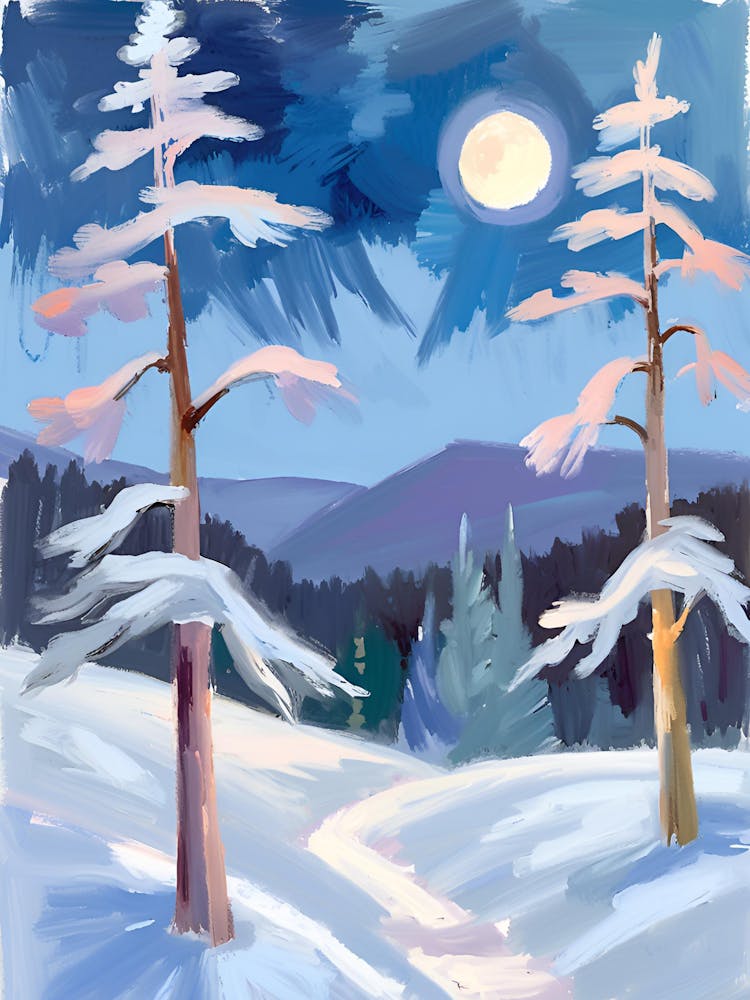 Winter Landscape Painting 2