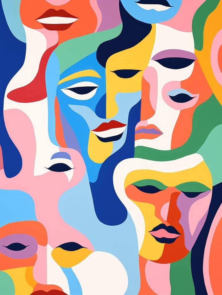 Colorful Faces