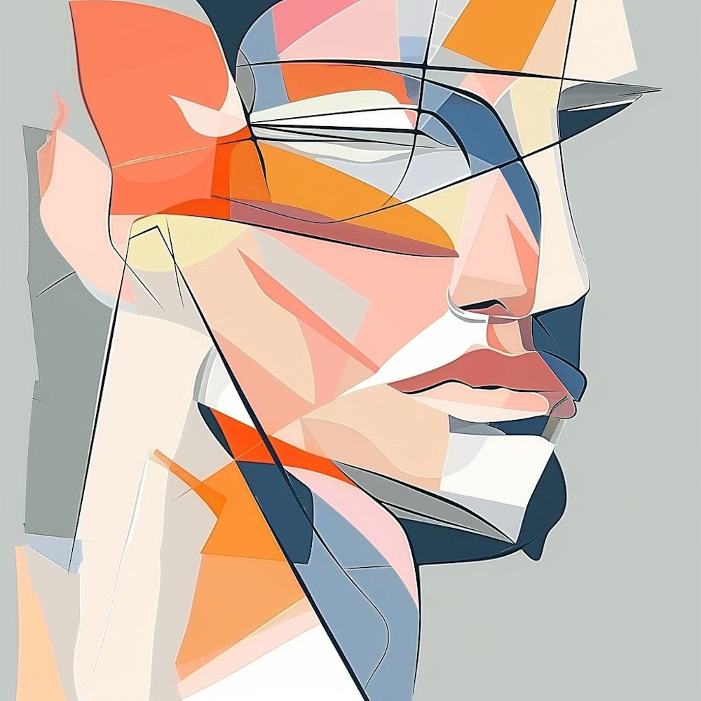 Abstract Man'S Head