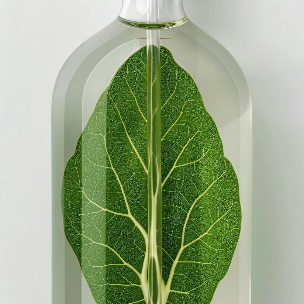 Feuille Dans Une Bouteille