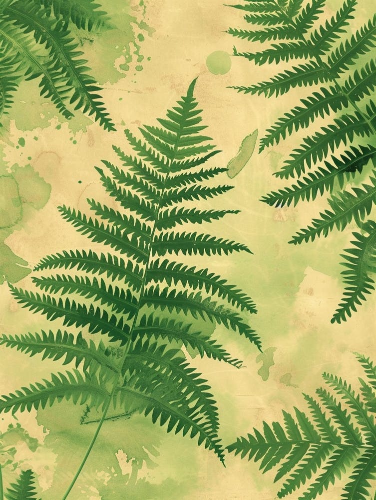 Pattern Poster Giant Chain Fern 1
