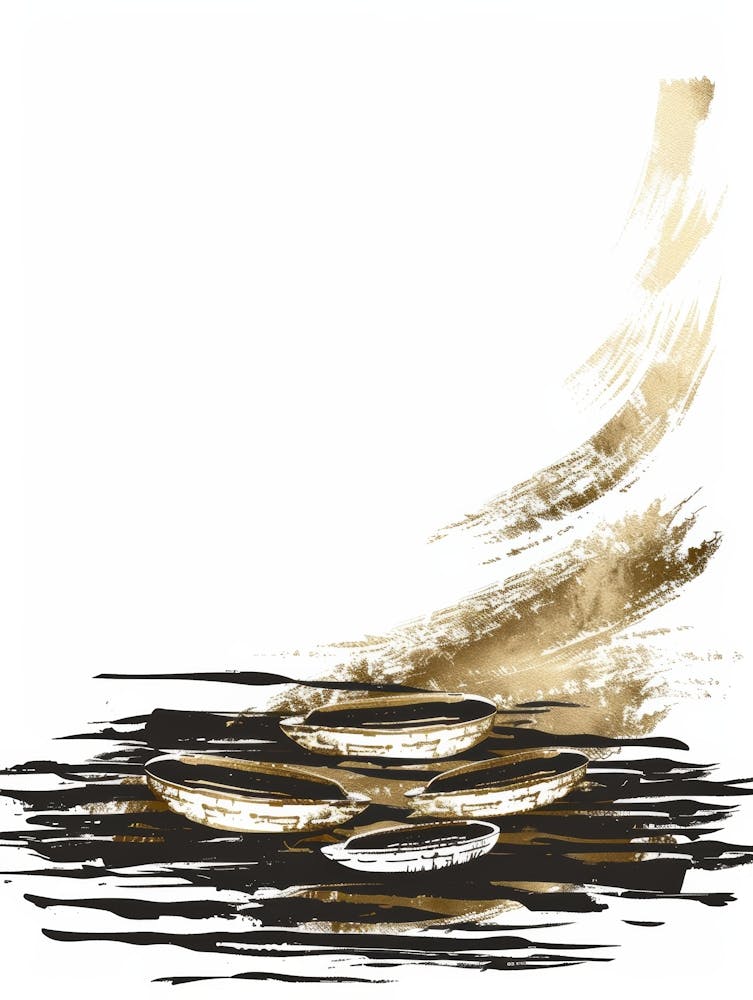 Gold Coins On The Water