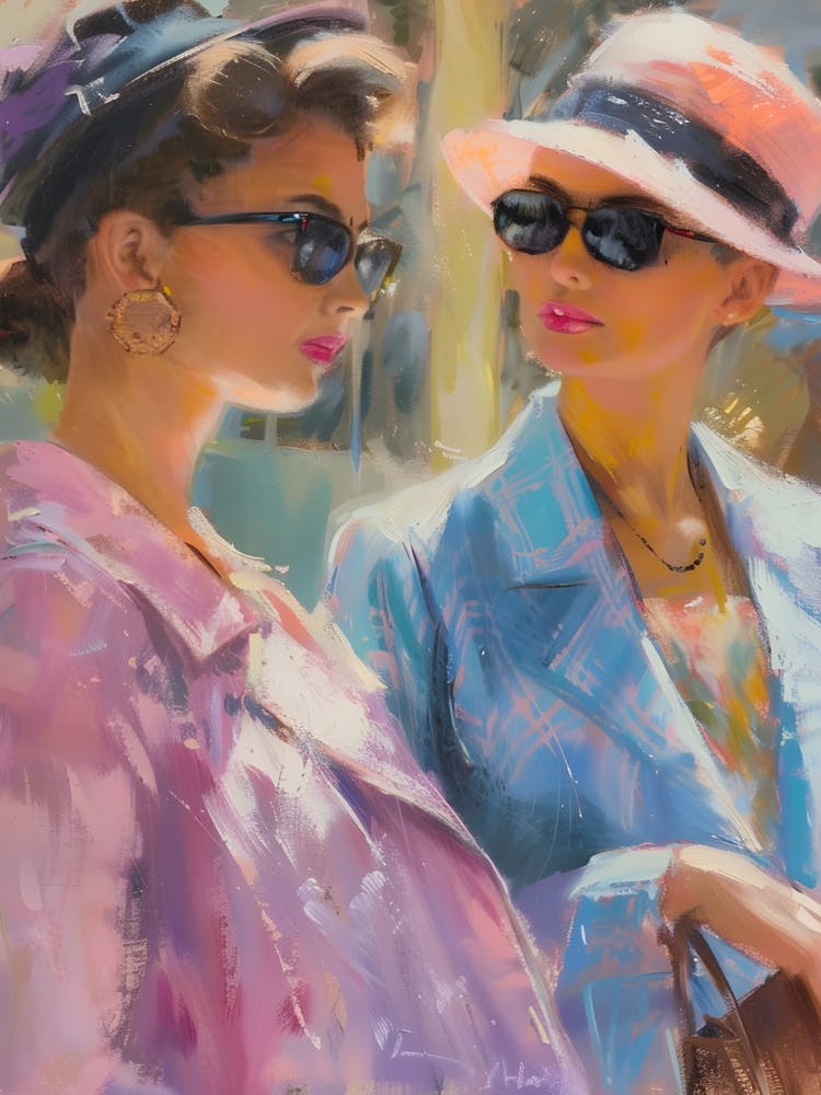Two Women In Hats
