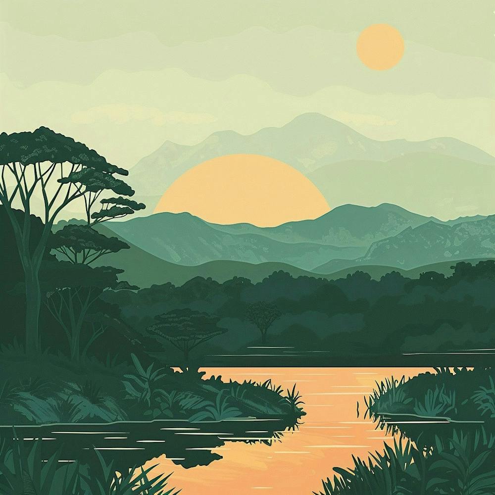 Sunset In The Jungle 3