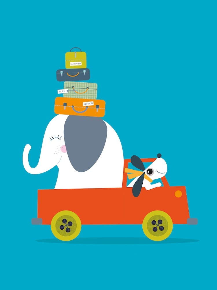 Elephant And Dog Go On An Adventure