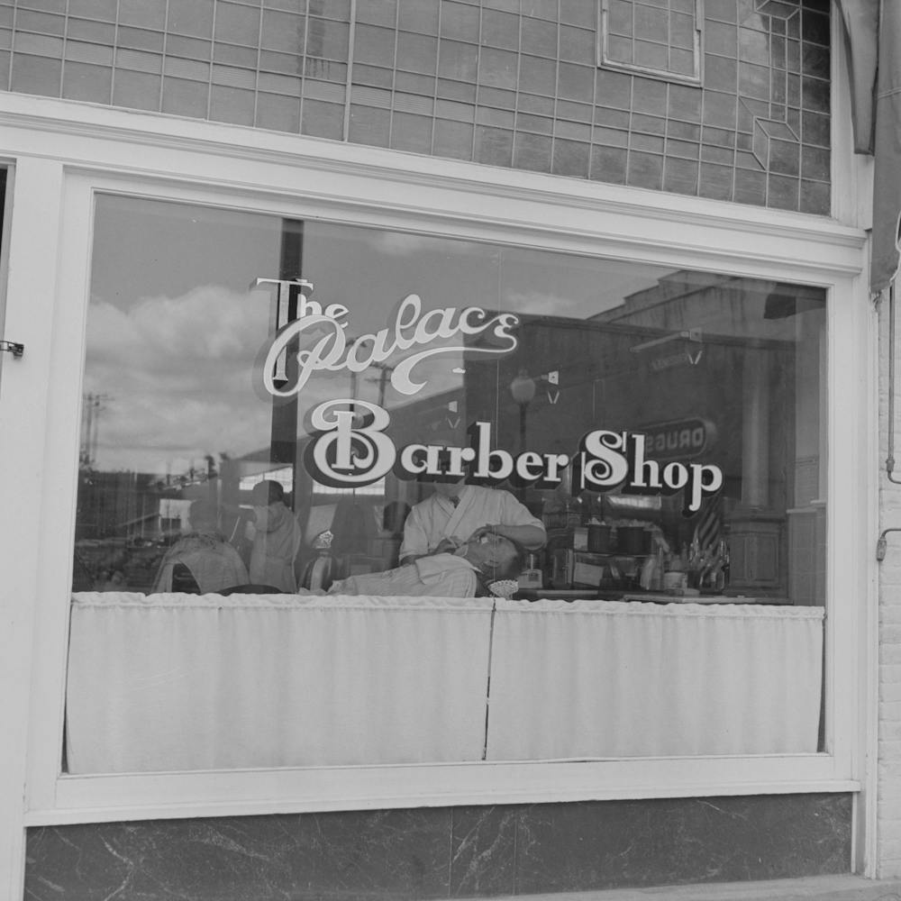 Klamath Falls, Oregon, Barber Shop By Russell Lee