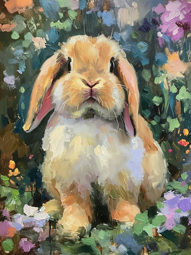 Mini Lop Rabbit Painting 2