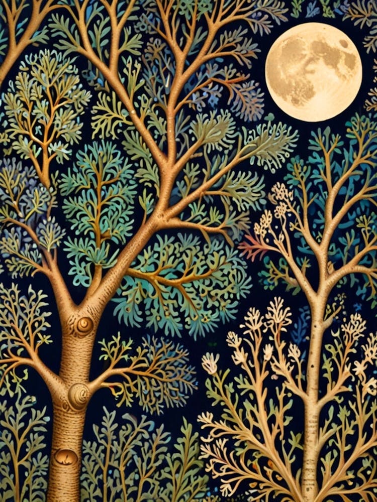 William Morris Moonlight In The Trees 26