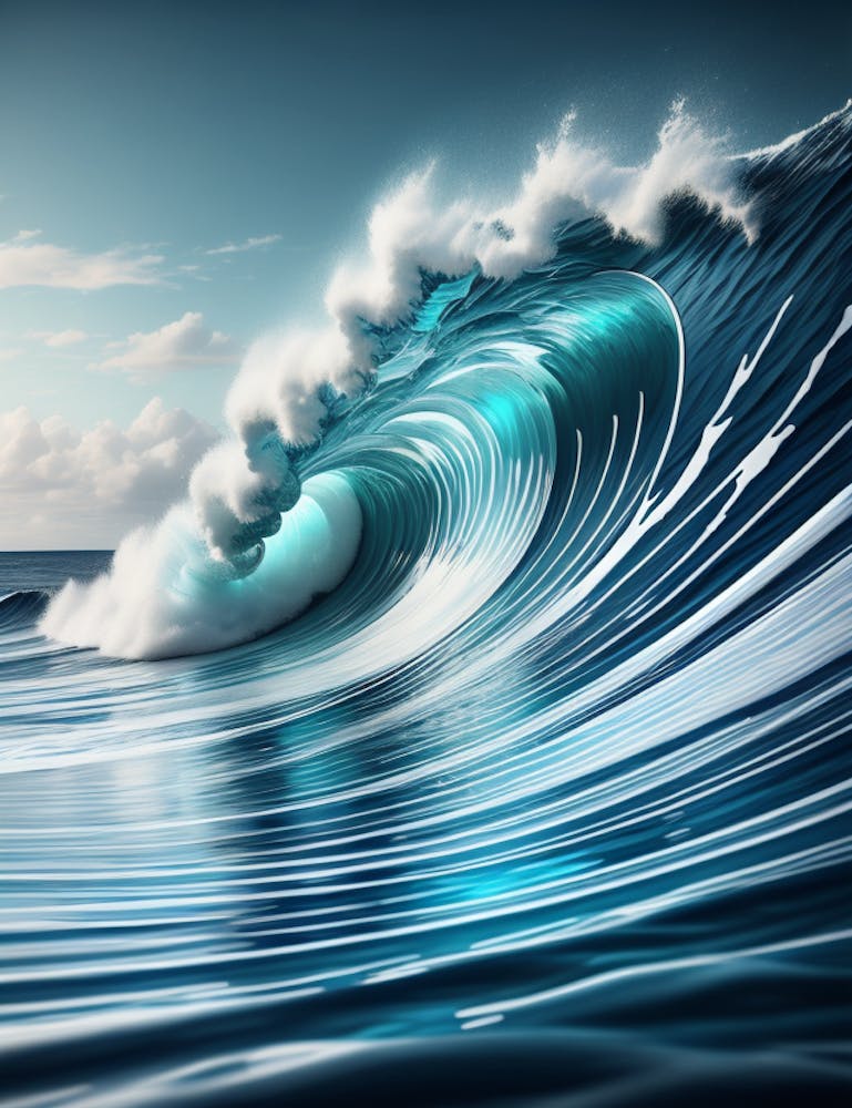 Blue Ocean Wave