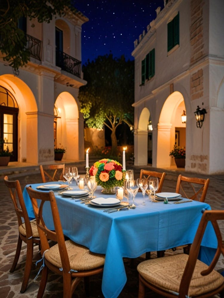 Table Setting At Night 1