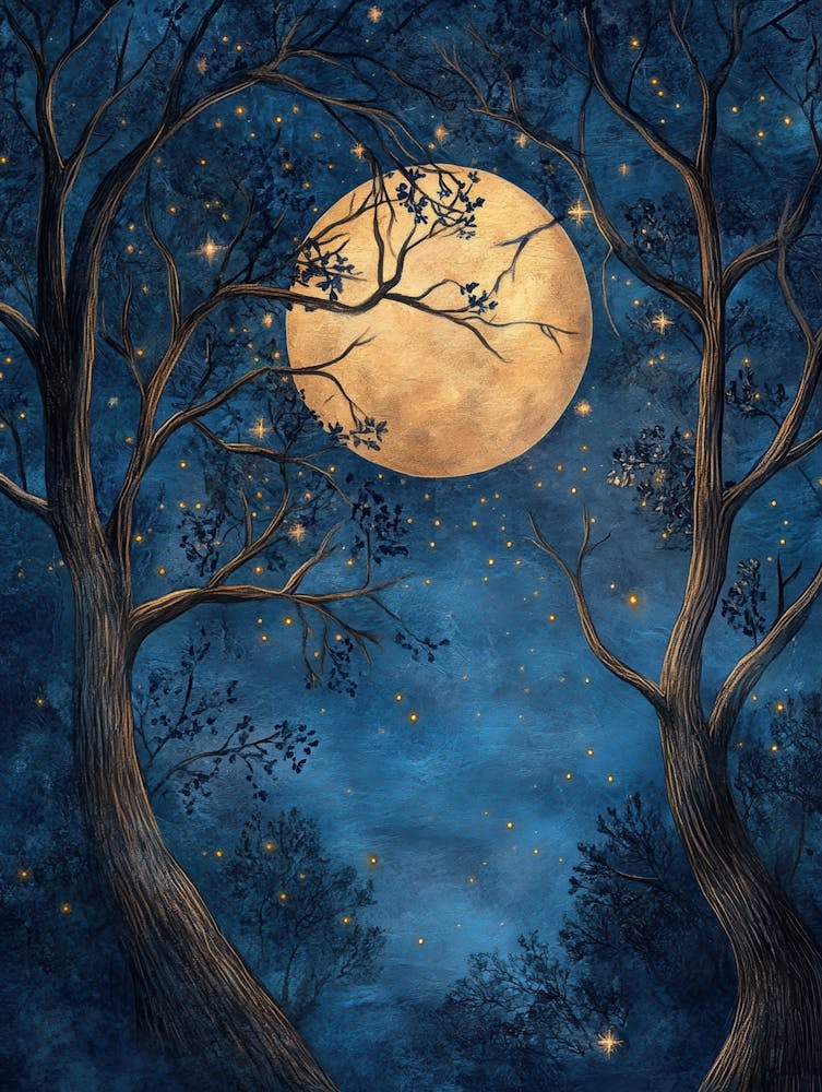 Full Moon In The Forest 5