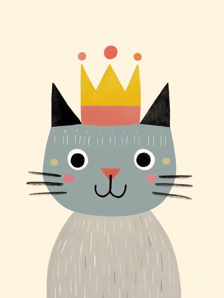 Little Cat 7 Wearing A Crown