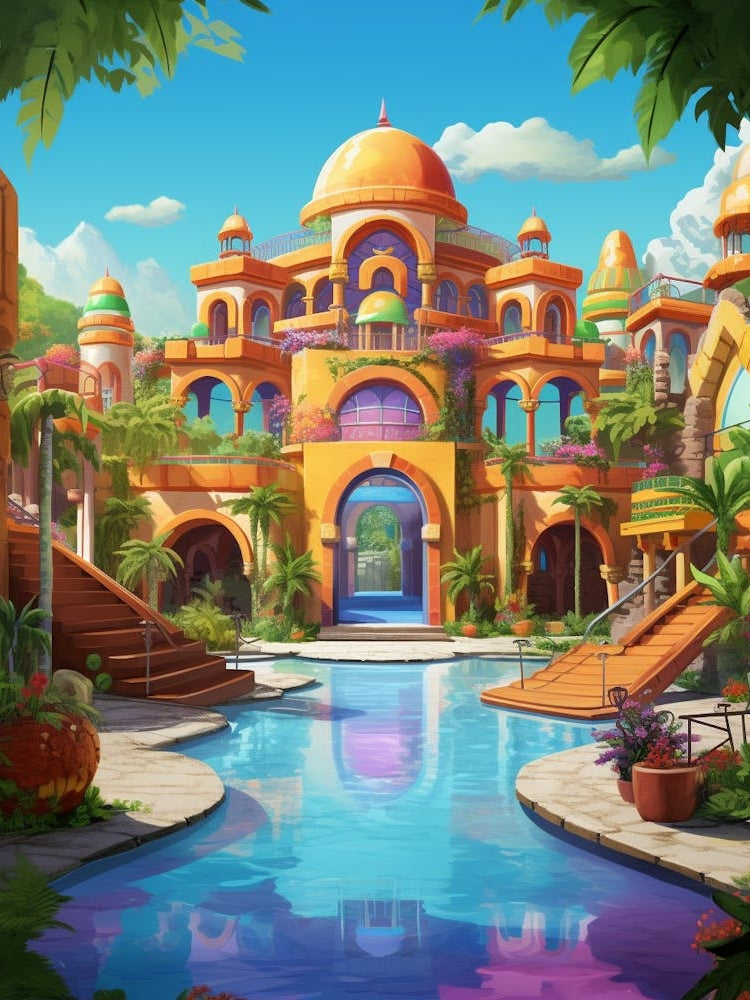 Sun City Resort Cartoon 4