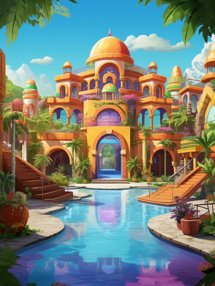 Sun City Resort Cartoon 4