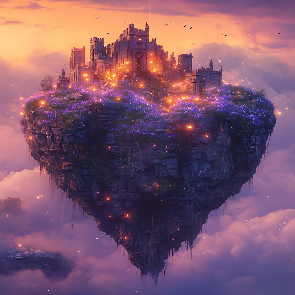 Floating Island Dreamy Batik Artworks 5