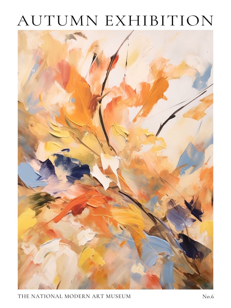 Autumn Exhibition Modern Abstract Poster 6