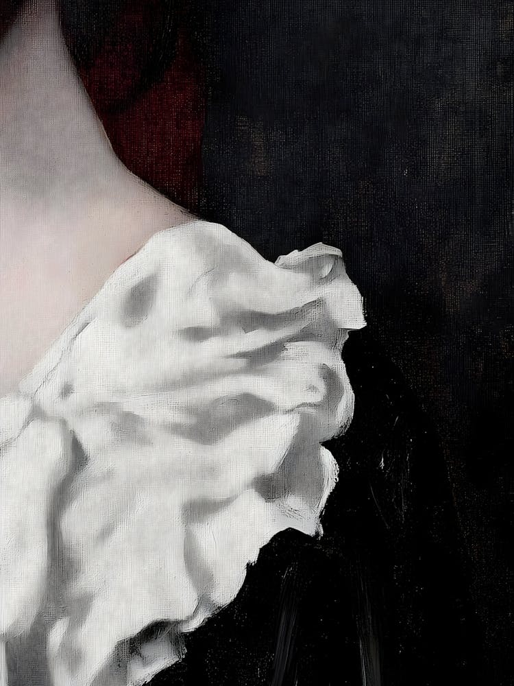 Dark Gothic Lady In Black And White 1