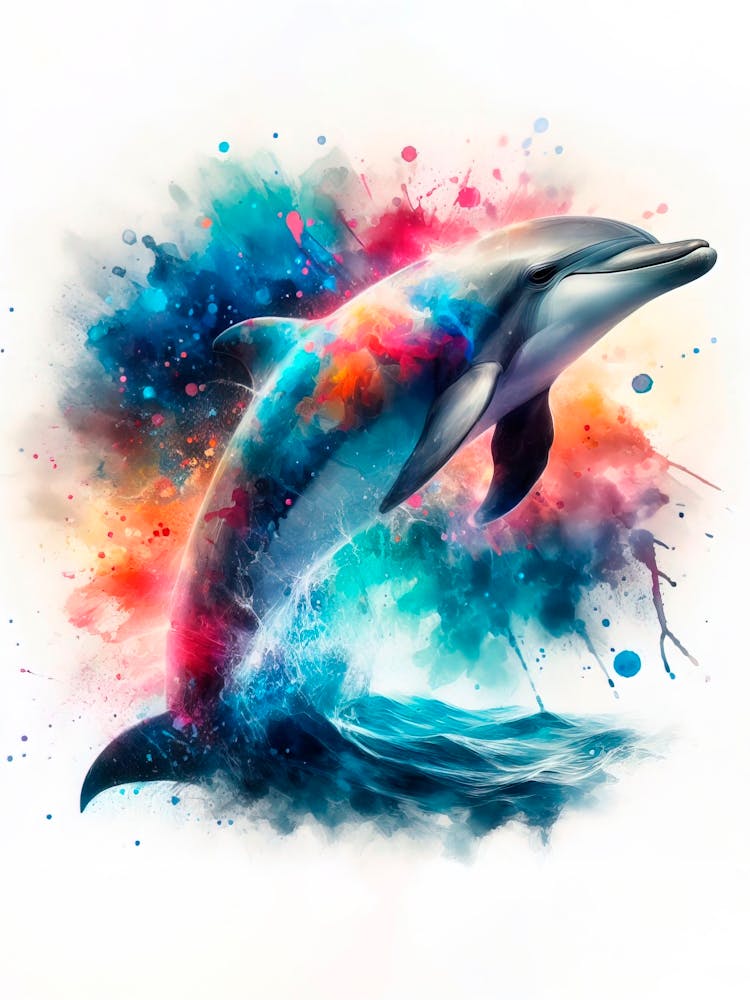 Dolphin Print