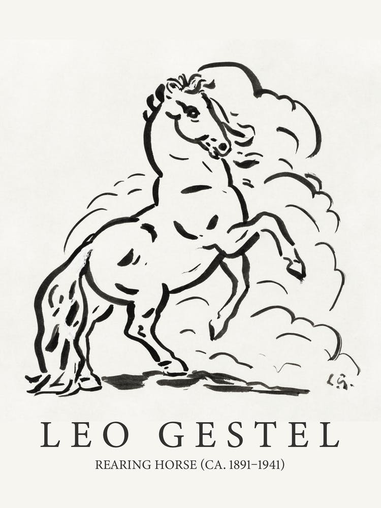Rearing Horse Leo Gestel