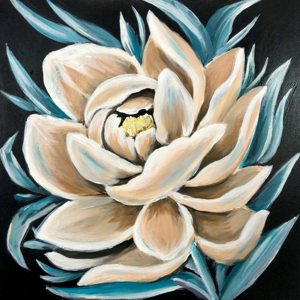 Cream Peony Flower