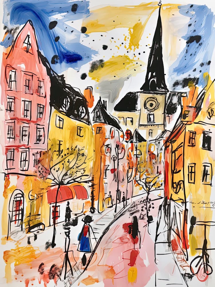 Berlin, Dreamy Storybook Illustration 1