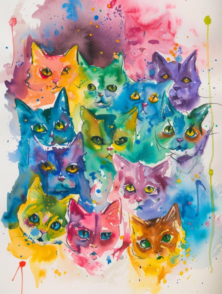 Colorful Cats 3