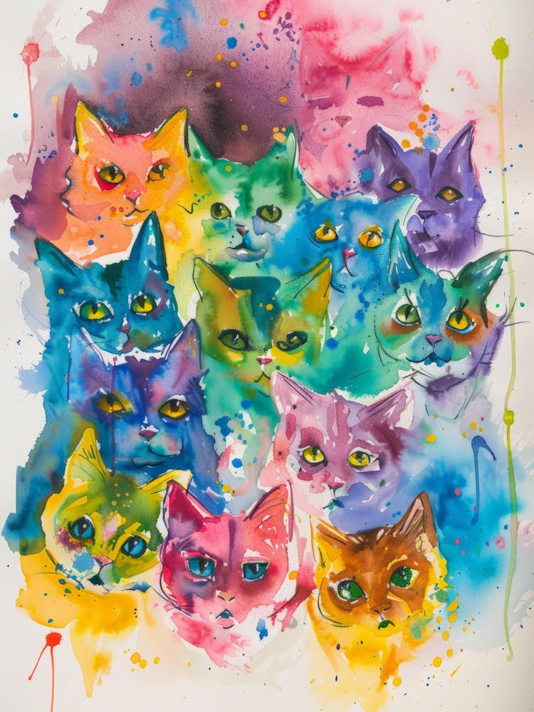 Colorful Cats 3