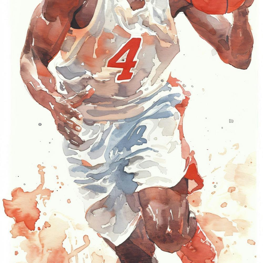 Basketball Player Dribbling 5