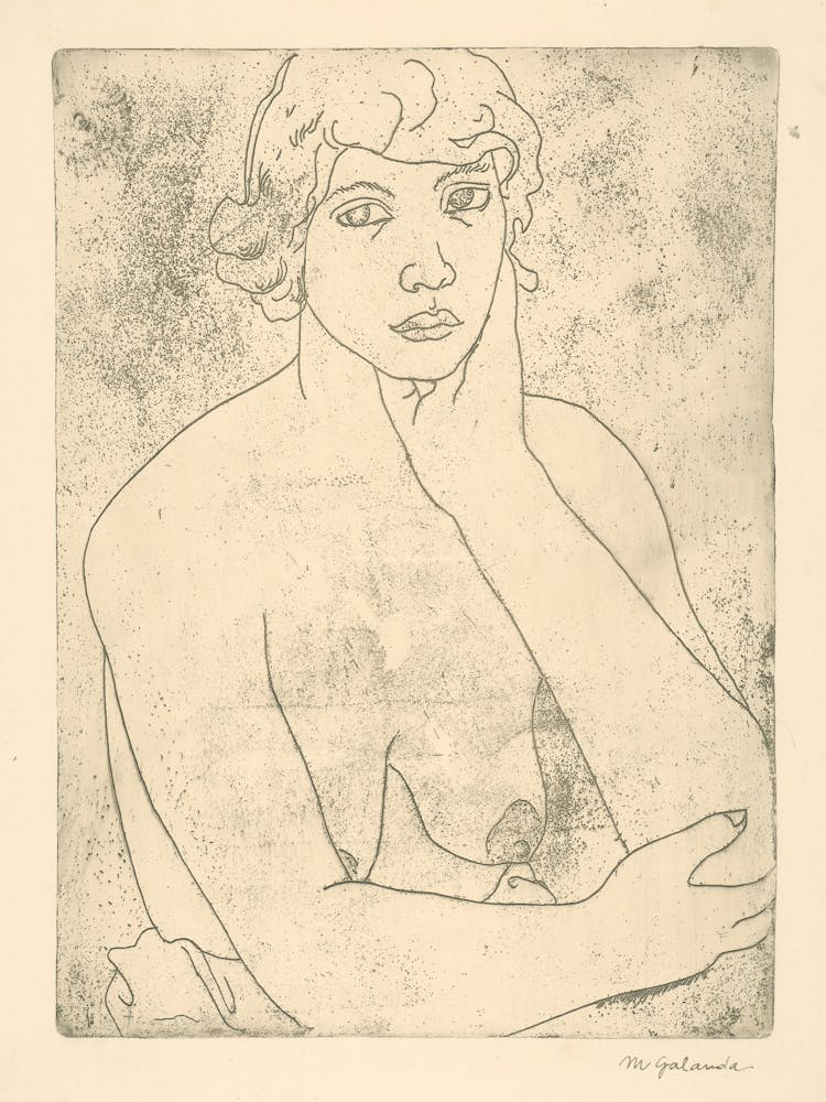 Bust Of A Young Woman Female Elbow, Mikuláš Galanda