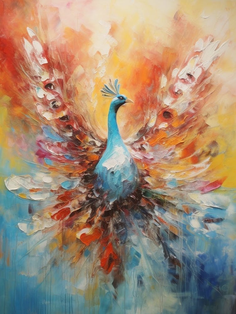 Expressionnisme Abstrait Paon 4