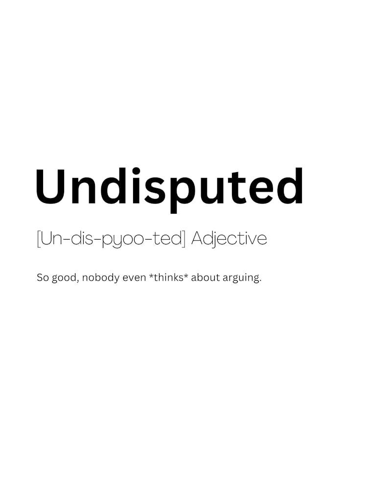 Undisputed Definition Meaning