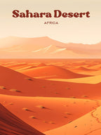Sahara Desert Egypt Dune Travel Illustration